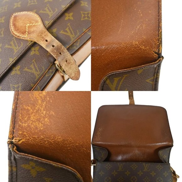 LOUIS VUITTON Cartouchiere GM Shoulder Bag Monogram Leather Brown - Picture 10 of 16